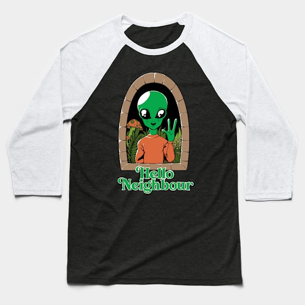 Hello Neighbour Baseball T-Shirt by Alien Version